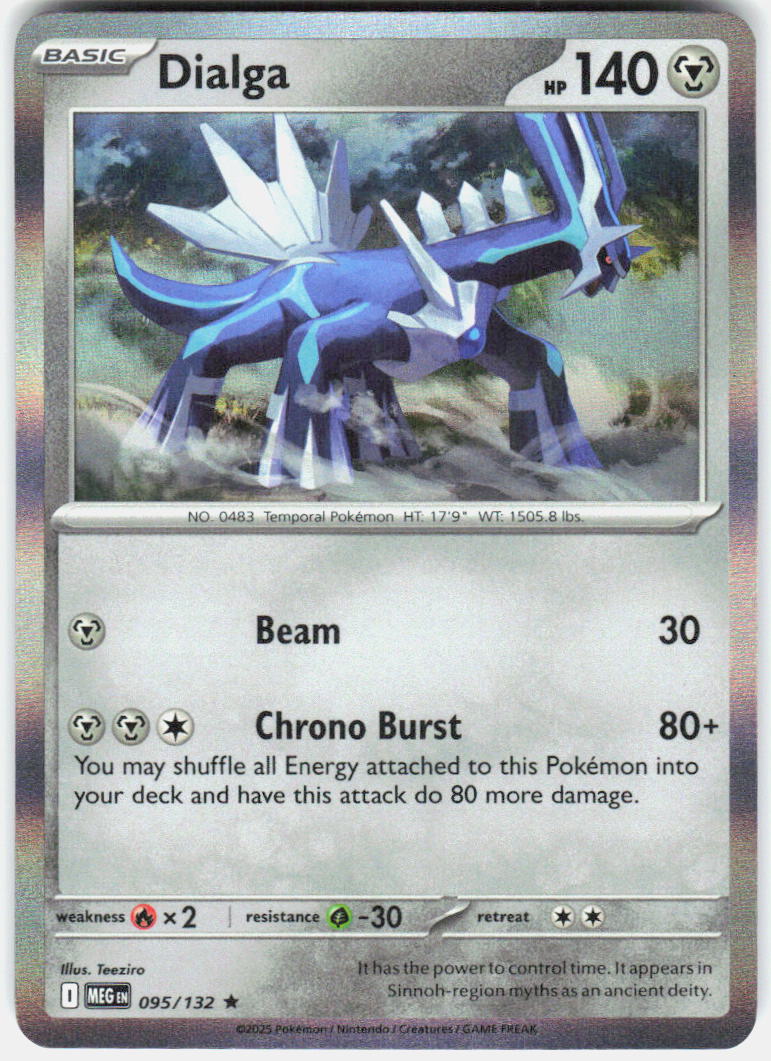 Dialga Holo Rare ME01 Mega Evolution 095/132 NM